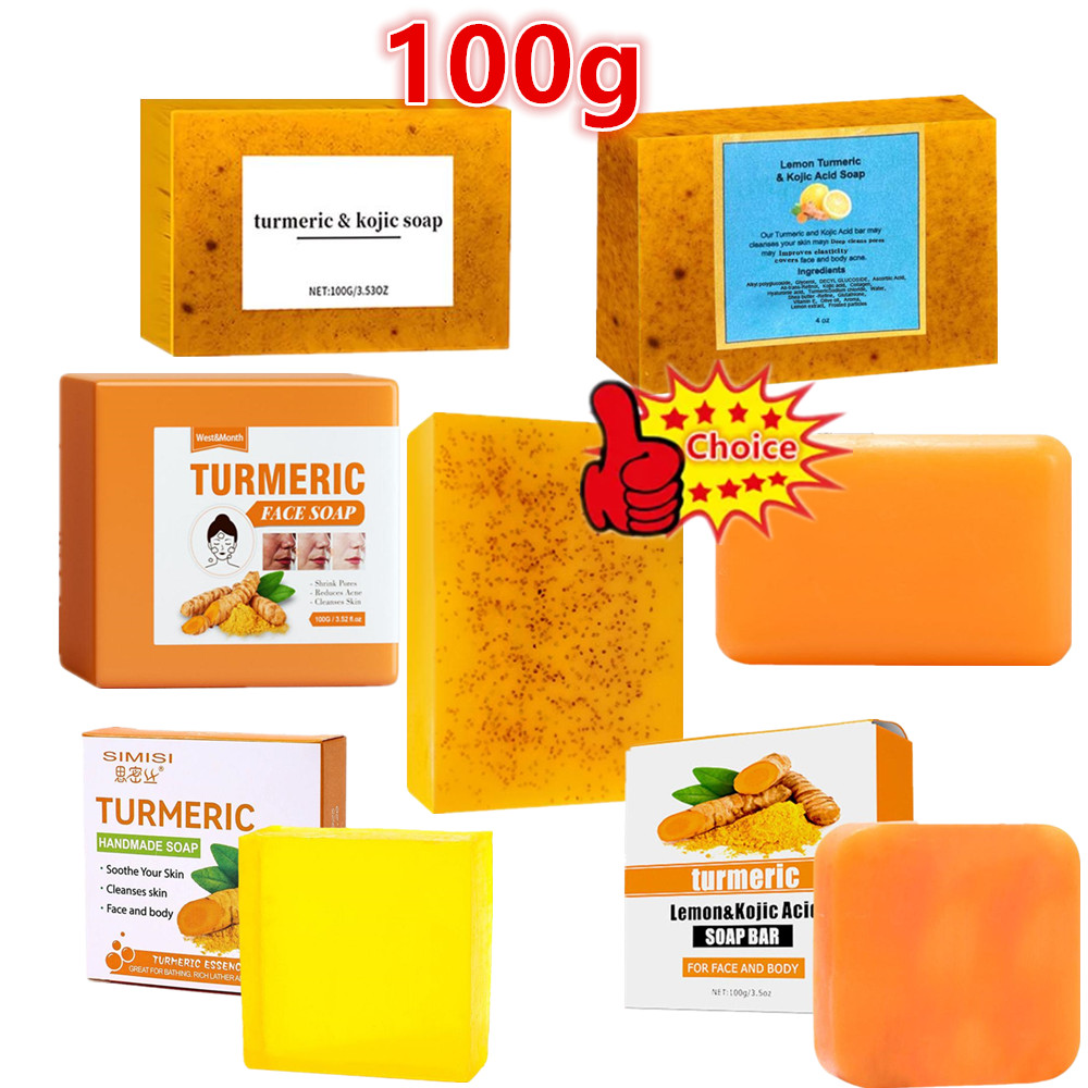 Kojic Acid Soap - Sabonete feito à mão de cúrcuma