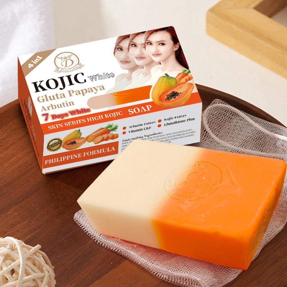 Kojic Acid Soap - Sabonete artesanal de mamão e cúrcuma