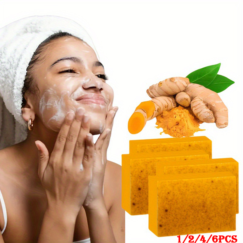 1/2/4/6 pces cúrcuma ácido kój - Kojic Acid Soap avaliação e preço