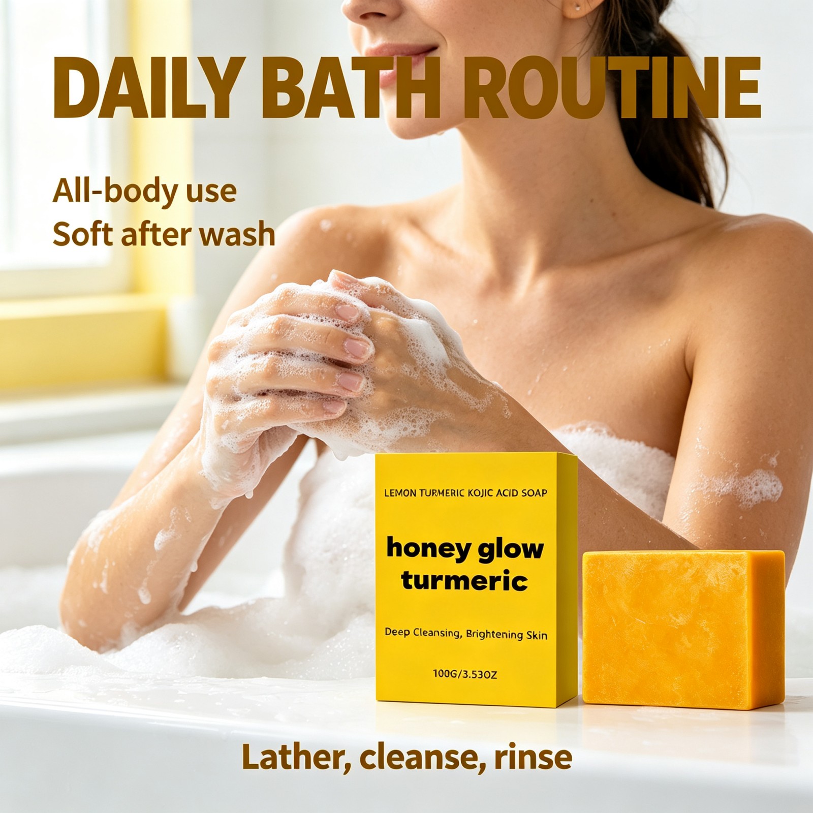 Sabonete em Barra de Cúrcuma e - Kojic Acid Soap avaliação e preço