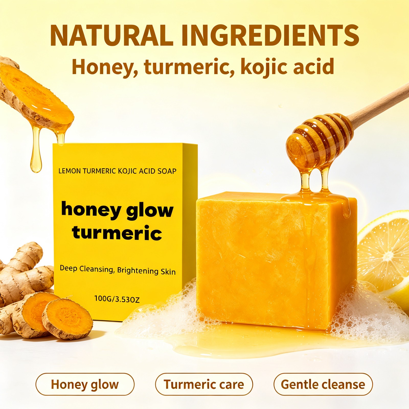 Sabonete em Barra de Cúrcuma e - Kojic Acid Soap avaliação e preço