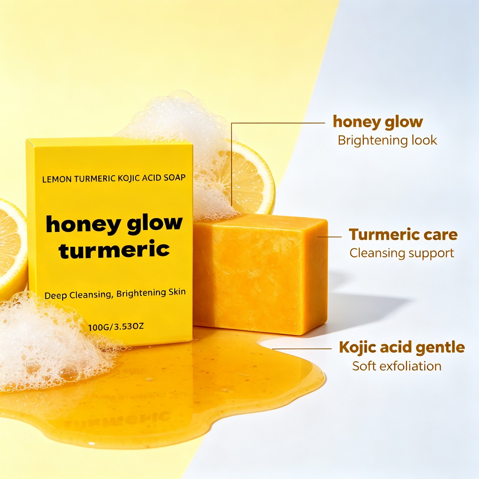 Sabonete em Barra de Cúrcuma e - Kojic Acid Soap avaliação e preço